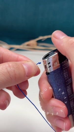 Melt the end of the cord with a lighter